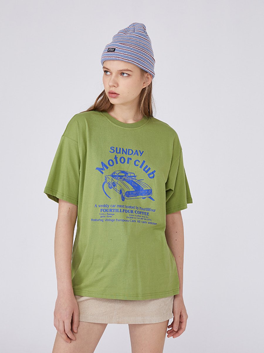 【THE MOZZ】Club Color Nagrang T-shirt Swinger's Club T-Shirt – mid high market